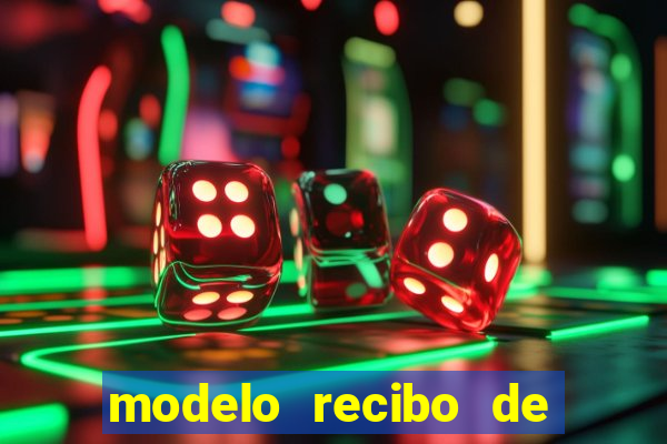 modelo recibo de pagamento autonomo